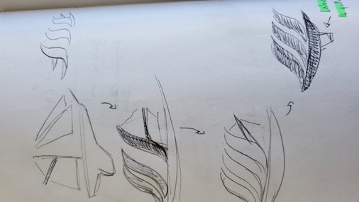 Planche de recherche logo SSE — itération 1